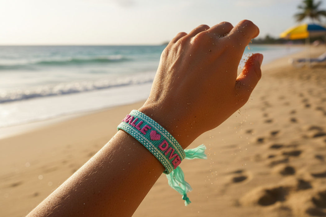 Canvas Statement Armband Malle 💗 Diven Quasten besticktes Webarmband
