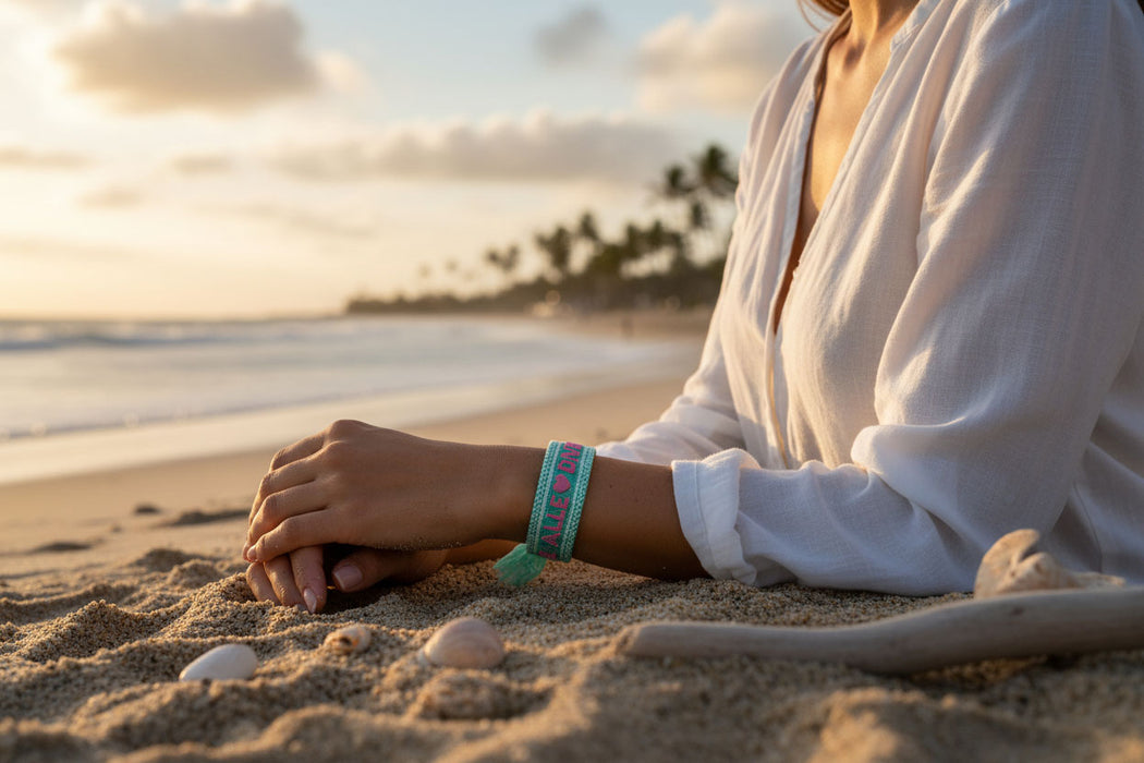Canvas Statement Armband Malle 💗 Diven Quasten besticktes Webarmband