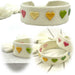 Canvas Statement Armband Herzen Multi Colour Bunt Quasten besticktes Webarmband