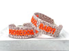 Canvas Statement Armband Leo Prosecco Baby Leopard Quasten besticktes Webarmband