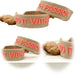 Canvas Statement Armband Do it with Passion Grau Neon Quasten besticktes Webarmband