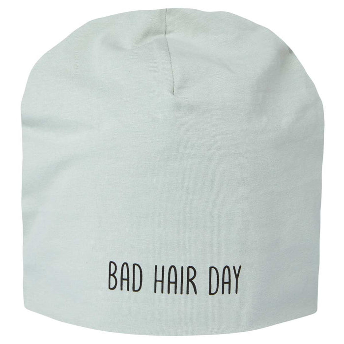 Stylische Mütze Unisex "Bad Hair Day" Mint Jersey Stretch Beanie weich dehnbar