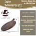 KI-generiertes Bild,Mango Holz Schneidebrett 40cm Griff Rund Vesperbrett Tranchierbrett Massiv