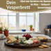 KI-generiertes Bild,Mango Holz Schneidebrett 40cm Griff Rund Vesperbrett Tranchierbrett Massiv