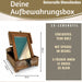 KI-generiertes Bild,Barber Rasierbox Teak Holz 22x13cm Barbier Schmink Utensilien-Box
