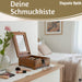 KI-generiertes Bild,Barber Rasierbox Teak Holz 22x13cm Barbier Schmink Utensilien-Box