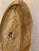 XL Teak Holz Deko-Teller 38cm Rund Braun Deko-Schale Kerzen-Teller