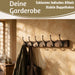 KI-generiertes Bild,Vintage Teak Holz Wandgarderobe 80cm 6/12 Haken Jackenhalter Braun Garderobenleiste