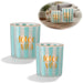 2x Glas Teelichthalter Dolce Vita 8-10cm Set Teelichtgläser Windlicht Kerzenglas