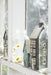 Teelichthaus Lichterhaus Nyhavn 14cm Blau Keramik Fachwerkhaus Teelichthalter