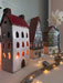 KI-generiertes Bild,Teelichthaus Lichterhaus Aarhus 31cm Keramik Fachwerkhaus Laterne Teelichthalter