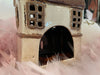 KI-generiertes Bild,Teelichthaus Lichterhaus Aarhus 18cm Keramik Fachwerkhaus Laterne Teelichthalter