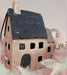 KI-generiertes Bild,Teelichthaus Lichterhaus Aarhus 20cm Keramik Fachwerkhaus Laterne Teelichthalter