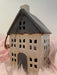 KI-generiertes Bild,Teelichthaus Lichterhaus Aarhus 20cm Keramik Fachwerkhaus Laterne Teelichthalter
