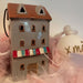KI-generiertes Bild,Teelichthaus Lichterhaus Aarhus 18cm Keramik Fachwerkhaus Laterne Teelichthalter