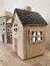 KI-generiertes Bild,Teelichthaus Lichterhaus Aarhus 14cm Keramik Fachwerkhaus Teelichthalter