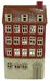 KI-generiertes Bild,Teelichthaus Lichterhaus Aarhus 24cm Keramik Fachwerkhaus Teelichthalter