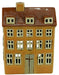 Teelichthaus Lichterhaus Nyhavn 18cm Braun Keramik Fachwerkhaus Teelichthalter