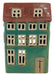 Teelichthaus Lichterhaus Aarhus 17cm Keramik Fachwerkhaus Teelichthalter