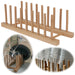 KI-generiertes Bild Holz Abtropfgestell 34cm Bambus Abtropfgitter Abtropfständer Geschirrhalter