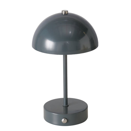 LED Tischlampe Tischleuchte Grau 25cm Touch Batterie Leselampe Nachttischlampe