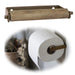 KI-generiertes Bild IB Laursen Vintage Metall Toilettenpapierhalter Bronze 13cm Holzrolle Rollenhalter