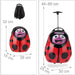 Kinder Reiseset 2-tlg. Marienkäfer Kinderkoffer Rucksack Trolley Hartschalenkoffer