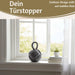 Boden Türstopper Malmö 23cm Grau 1,3kg Jute Knoten Tragegriff Türpuffer Türhalter Türsack