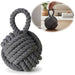 Boden Türstopper Malmö 23cm Grau 1,3kg Jute Knoten Tragegriff Türpuffer Türhalter Türsack