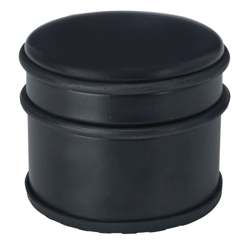 Premium Türstopper Schwarz Matt 1,1 kg schwerer Bodenstopper mit Gummiring