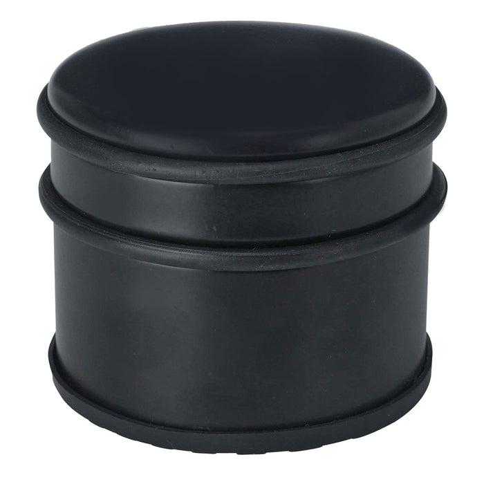 Premium Türstopper Schwarz Matt 1,1 kg schwerer Bodenstopper mit Gummiring