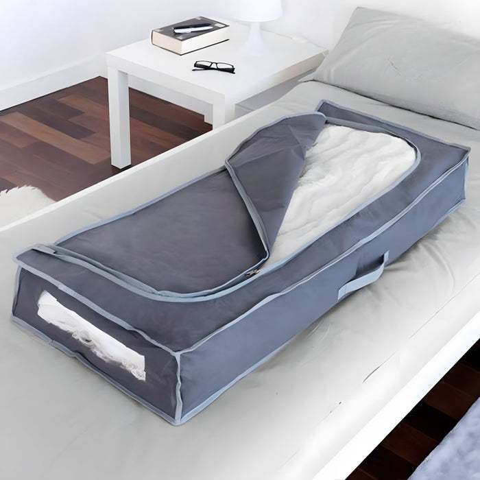 XL Vlies Unterbettkommode Grau 105x45x16 Unterbettbox Aufbewahrungsbox