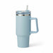 KI-generiertes Bild,XL Edelstahl Trinkbecher Blau 1200ml mit Griff Vakuum Kaffeebecher Coffee to Go