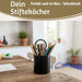 Vintage Besteckständer Dehli 20cm Rund 1-fach Griff Besteckkorb Utensilienhalter