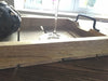 KI-generiertes Bild,Mango Serviertablett 38x25cm B-Ware Holz-Tablett Dekotablett Griff Henkel Shabby