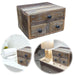 Vintage Aufbwahrungsbox 30cm recycelt Schubladenbox Holzbox Ordnungsbox