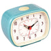 Vintage Reisewecker Blau Türkis 11x9cm Retro Analog Nostalgie Quarz-Wecker