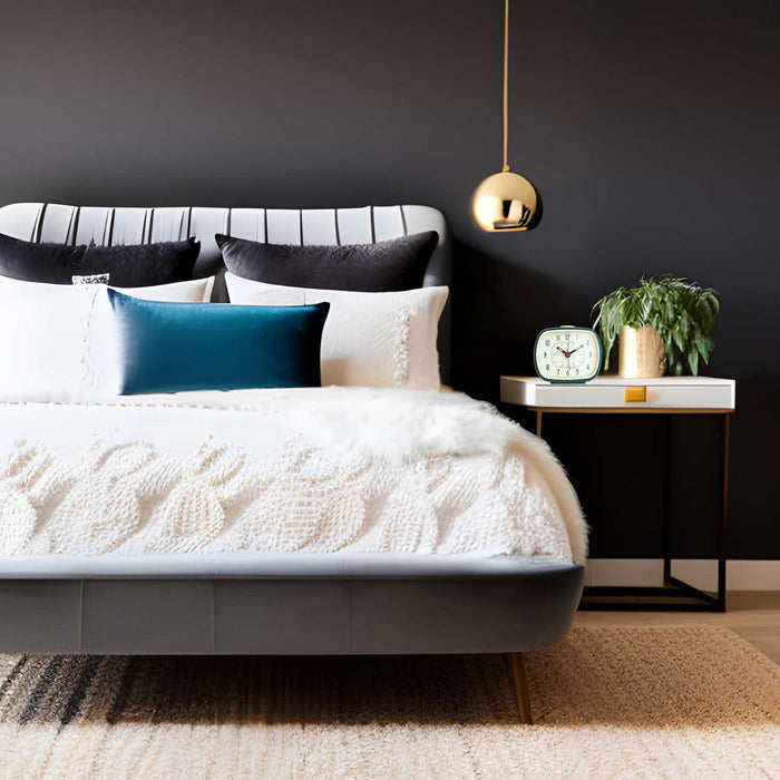 Vintage Reisewecker Petrol 11x9cm Retro Analog Nostalgie Quarz-Wecker