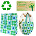 Shopper Einkaufstasche Daisy Blau Grün Recycelt faltbar Strandtasche Tragetasche
