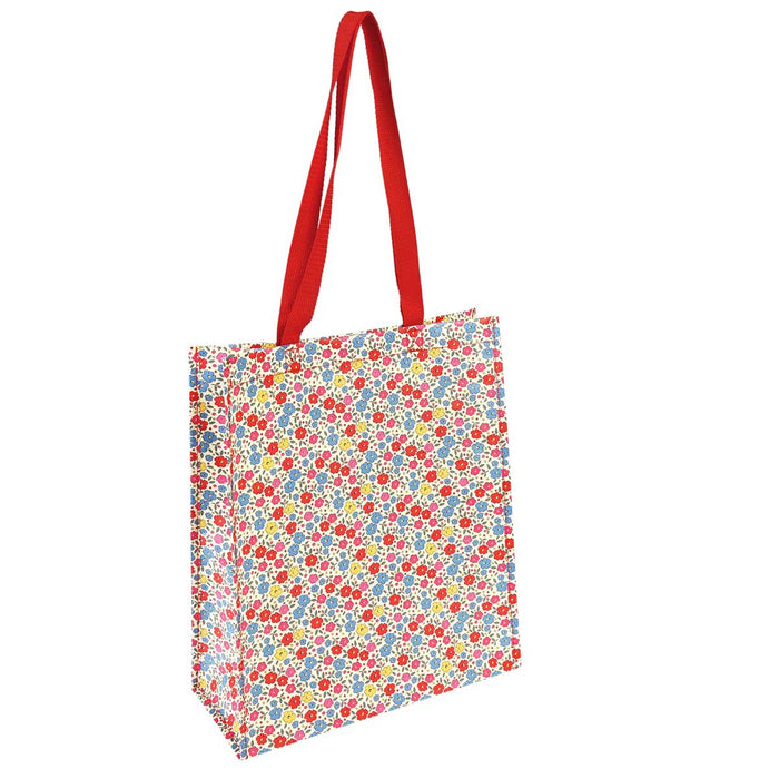 Shopper Einkaufstasche Tilde Blumen Recycelt faltbar Strandtasche Tragetasche