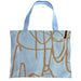 Vintage Shopper Palma Blau 35x45cm mit Reißverschluss Einkaufstasche Tragetasche
