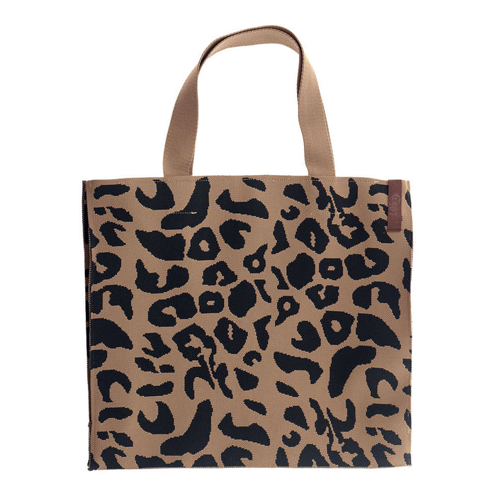 Vintage Shopper Palma Leo 35x45cm mit Reißverschluss Einkaufstasche Tragetasche