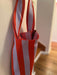 KI-generiertes Bild,Vintage Shopper Palma Orange 43x35cm mit Magnetverschluss Einkaufstasche Tragetasche