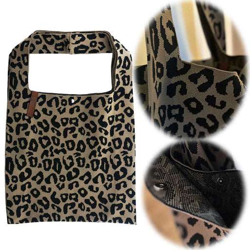 Vintage Shopper Palma Leo 43x35cm mit Magnetverschluss Einkaufstasche Tragetasche