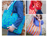 KI-generiertes Bild,Vintage Shopper Palma Orange 43x35cm mit Magnetverschluss Einkaufstasche Tragetasche