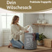 KI-generiertes Bild,Vintage Wäschesack Wäschekorb Laundry 50cm Grau Faltbar Wäschesammler