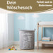 KI-generiertes Bild,Vintage Wäschesack Wäschekorb Laundry 50cm Grau Faltbar Wäschesammler