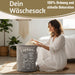 KI-generiertes Bild,Vintage Wäschesack Wäschekorb Laundry 50cm Grau Faltbar Wäschesammler