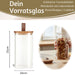 Vorratsdose aus Glas 1500ml 21x10cm mit Deckel Vorratsglas Luftdicht Küche Organizer