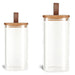 Vorratsdosen 2´er Set aus Glas mit Deckel Vorratsglas Luftdicht Küche Organizer